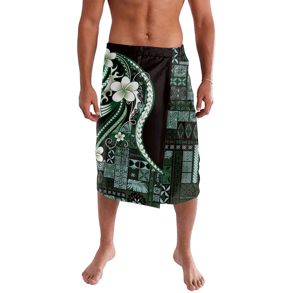Samoa Siapo Tribal Pattern Lavalava Forest Green Polynesian Plumeria Tapa Motif LT9 Green - Polynesian Pride