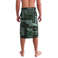 Samoa Siapo Tribal Pattern Lavalava Forest Green Polynesian Plumeria Tapa Motif LT9 - Polynesian Pride