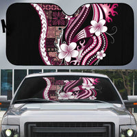 Samoa Siapo Tribal Pattern Auto Sun Shade Violet Polynesian Plumeria Tapa Motif LT9 Violet - Polynesian Pride