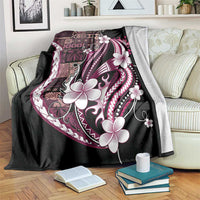 Samoa Siapo Tribal Pattern Blanket Violet Polynesian Plumeria Tapa Motif LT9 Violet - Polynesian Pride