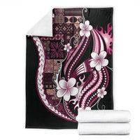 Samoa Siapo Tribal Pattern Blanket Violet Polynesian Plumeria Tapa Motif LT9 - Polynesian Pride