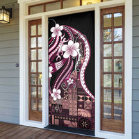Samoa Siapo Tribal Pattern Door Cover Violet Polynesian Plumeria Tapa Motif LT9 - Polynesian Pride