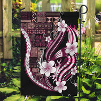 Samoa Siapo Tribal Pattern Garden Flag Violet Polynesian Plumeria Tapa Motif LT9 Garden Flag Violet - Polynesian Pride