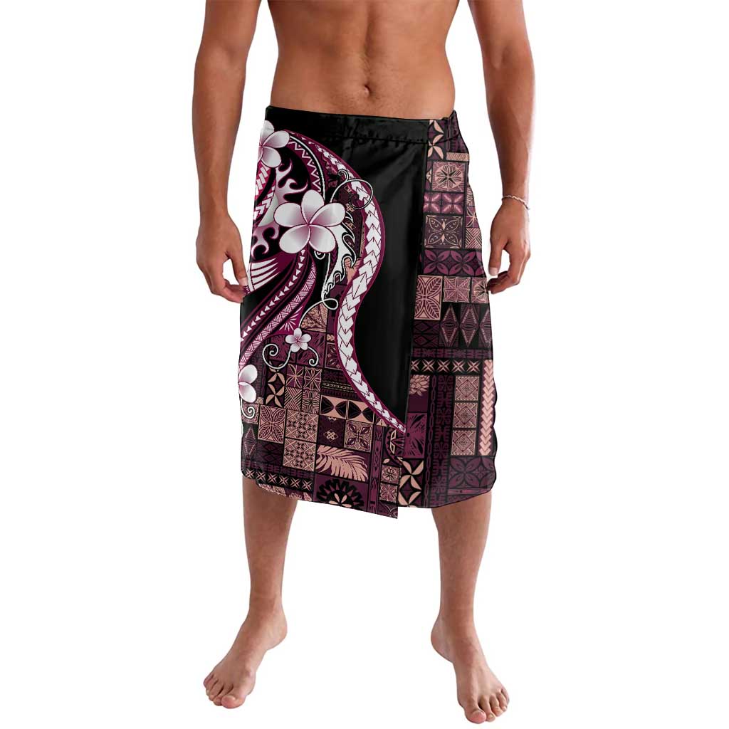 Samoa Siapo Tribal Pattern Lavalava Violet Polynesian Plumeria Tapa Motif LT9 Violet - Polynesian Pride