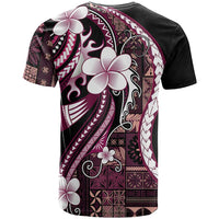 Samoa Siapo Tribal Pattern T Shirt Violet Polynesian Plumeria Tapa Motif LT9 - Polynesian Pride