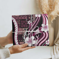 Samoa Siapo Tribal Pattern Wrapping Paper Violet Polynesian Plumeria Tapa Motif LT9 - Polynesian Pride