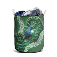 Tui Bird Koru Silver Fern Aotearoa Laundry Basket LT9 - Polynesian Pride
