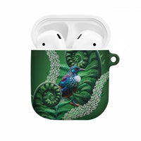 Tui Bird Koru Silver Fern Aotearoa AirPods Case LT9 Green - Polynesian Pride