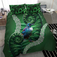 Tui Bird Koru Silver Fern Aotearoa Bedding Set LT9 - Polynesian Pride