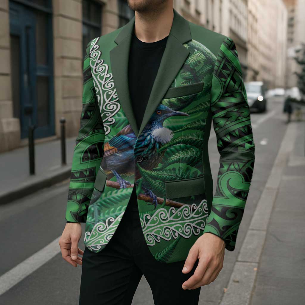 Tui Bird Koru Silver Fern Aotearoa Blazer LT9 - Polynesian Pride