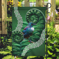 Tui Bird Koru Silver Fern Aotearoa Garden Flag LT9 Garden Flag Green - Polynesian Pride