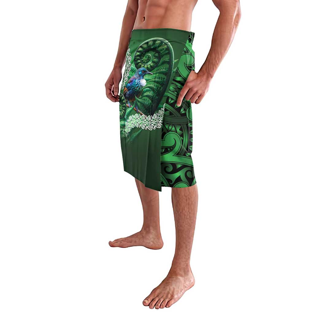Tui Bird Koru Silver Fern Aotearoa Lavalava LT9 - Polynesian Pride