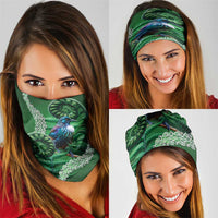 Tui Bird Koru Silver Fern Aotearoa Neck Gaiter LT9 - Polynesian Pride