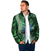 Tui Bird Koru Silver Fern Aotearoa Padded Jacket LT9 - Polynesian Pride
