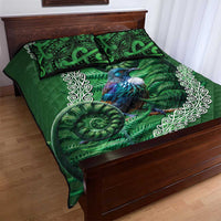 Tui Bird Koru Silver Fern Aotearoa Quilt Bed Set LT9 - Polynesian Pride