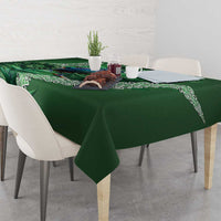 Tui Bird Koru Silver Fern Aotearoa Tablecloth LT9 - Polynesian Pride