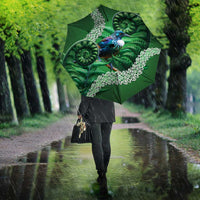 Tui Bird Koru Silver Fern Aotearoa Umbrella LT9 - Polynesian Pride