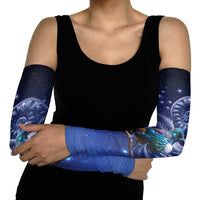 Tui Bird Matariki Galaxy Arm Sleeves Koru Silver Fern Aotearoa LT9 - Polynesian Pride