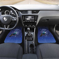 Tui Bird Matariki Galaxy Car Mats Koru Silver Fern Aotearoa LT9 Set 2pcs - Front Galaxy - Polynesian Pride