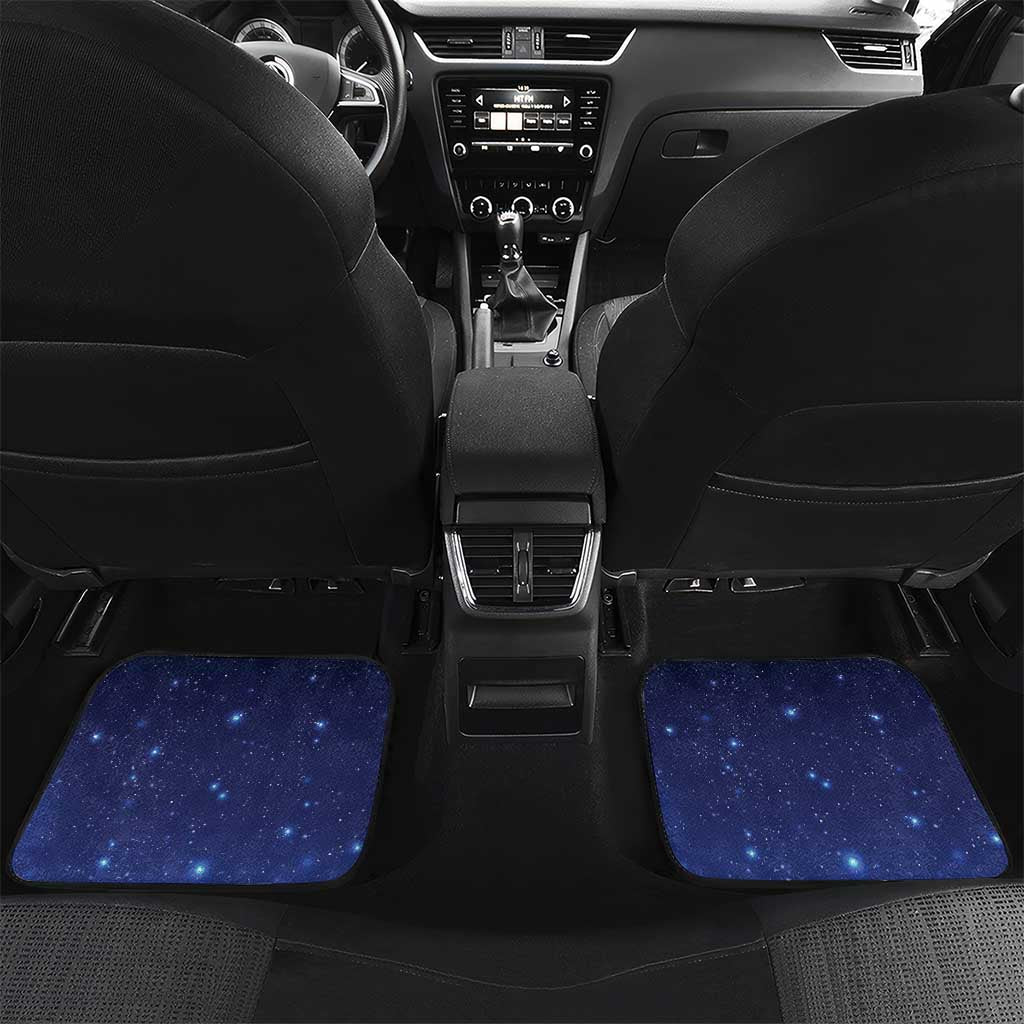 Tui Bird Matariki Galaxy Car Mats Koru Silver Fern Aotearoa LT9 Set 2pcs - Back Galaxy - Polynesian Pride