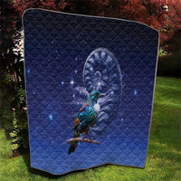 Tui Bird Matariki Galaxy Quilt Koru Silver Fern Aotearoa LT9 - Polynesian Pride