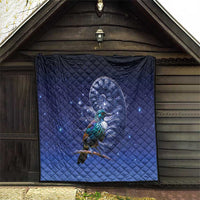 Tui Bird Matariki Galaxy Quilt Koru Silver Fern Aotearoa LT9 - Polynesian Pride