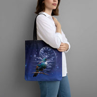 Tui Bird Matariki Galaxy Tote Bag Koru Silver Fern Aotearoa LT9 - Polynesian Pride