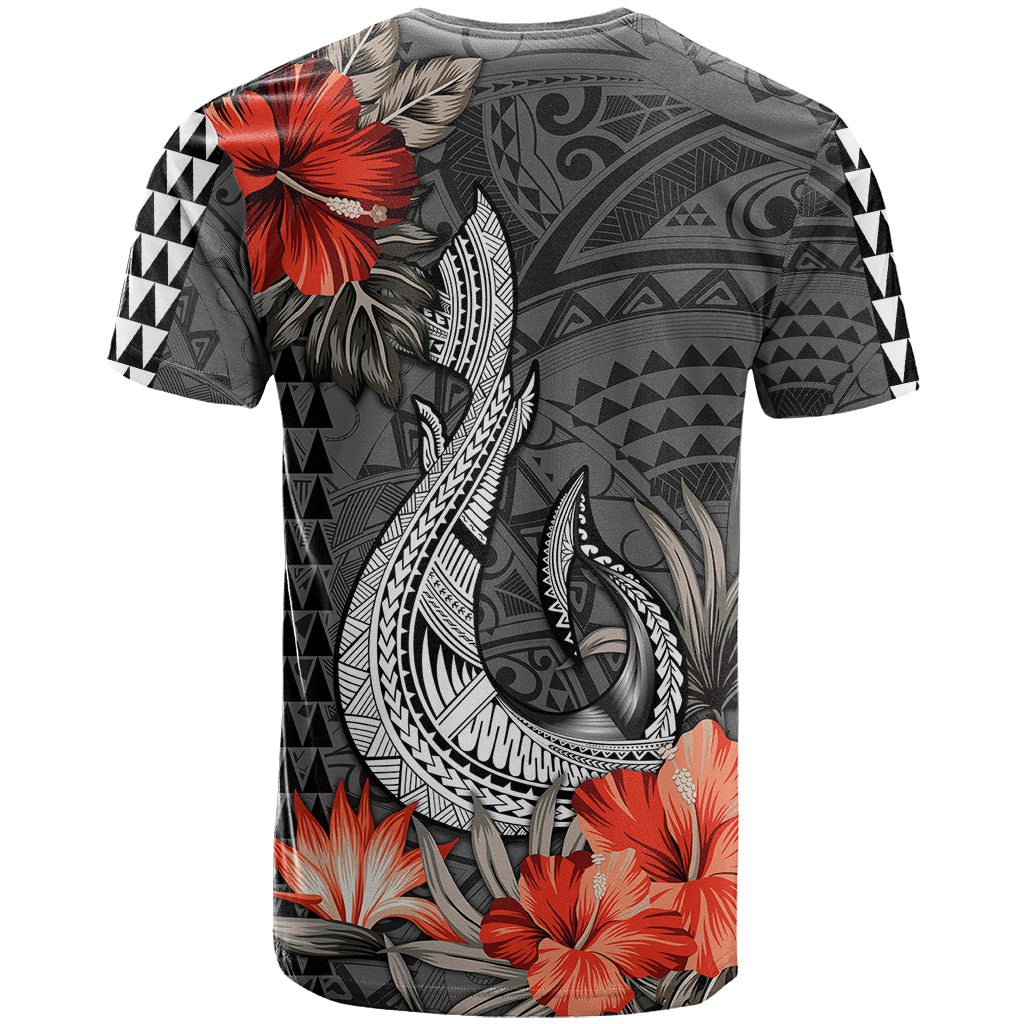 Custom Hawaii Fish Hook T Shirt Polynesian Vintage Vibes LT9 - Polynesian Pride