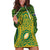 Cook Islands Rugby Hoodie Dress Kukis Athletic Style LT9 Green - Polynesian Pride