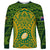 Cook Islands Rugby Long Sleeve Shirt Kukis Athletic Style LT9 Unisex Green - Polynesian Pride