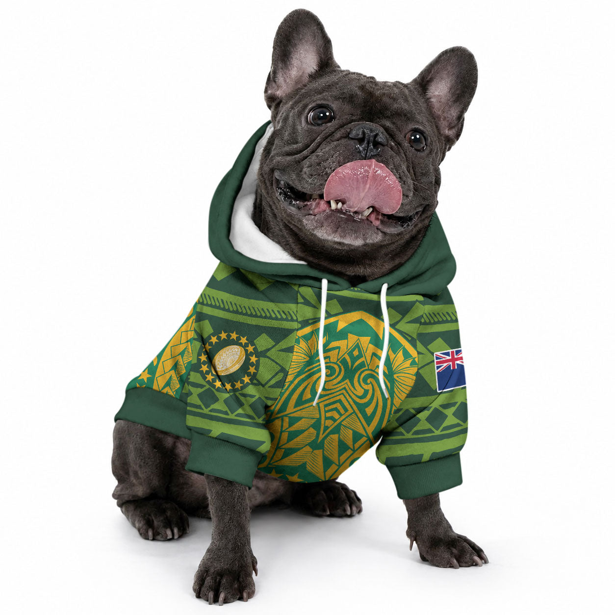 Cook Islands Rugby Pet Hoodie Kukis Athletic Style LT9 - Polynesian Pride