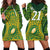 Personalised Cook Islands Rugby Hoodie Dress Kukis Athletic Style LT9 - Polynesian Pride