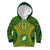 Personalised Cook Islands Rugby Kid Hoodie Kukis Athletic Style LT9 Hoodie Green - Polynesian Pride