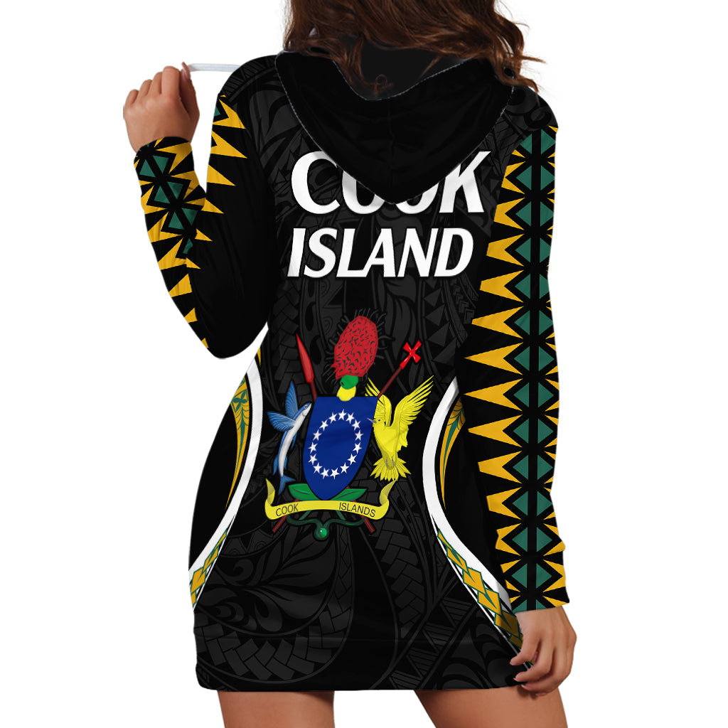 Polynesian Pride Cook Islands Hoodie Dress Tribal Wave Style LT9 - Polynesian Pride