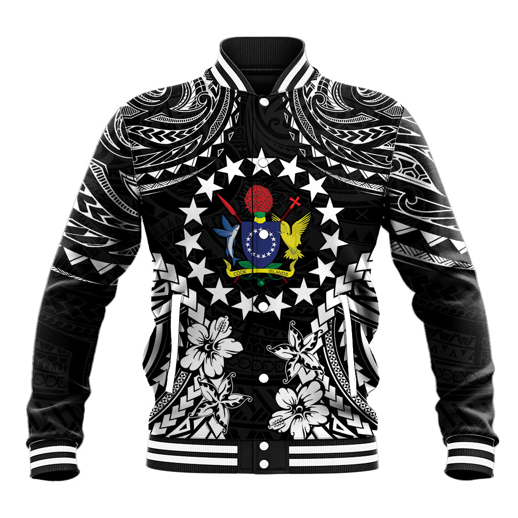 Cook Islands Ra o te Ui Ariki Est 1967 Baseball Jacket LT9 Unisex Black - Polynesian Pride