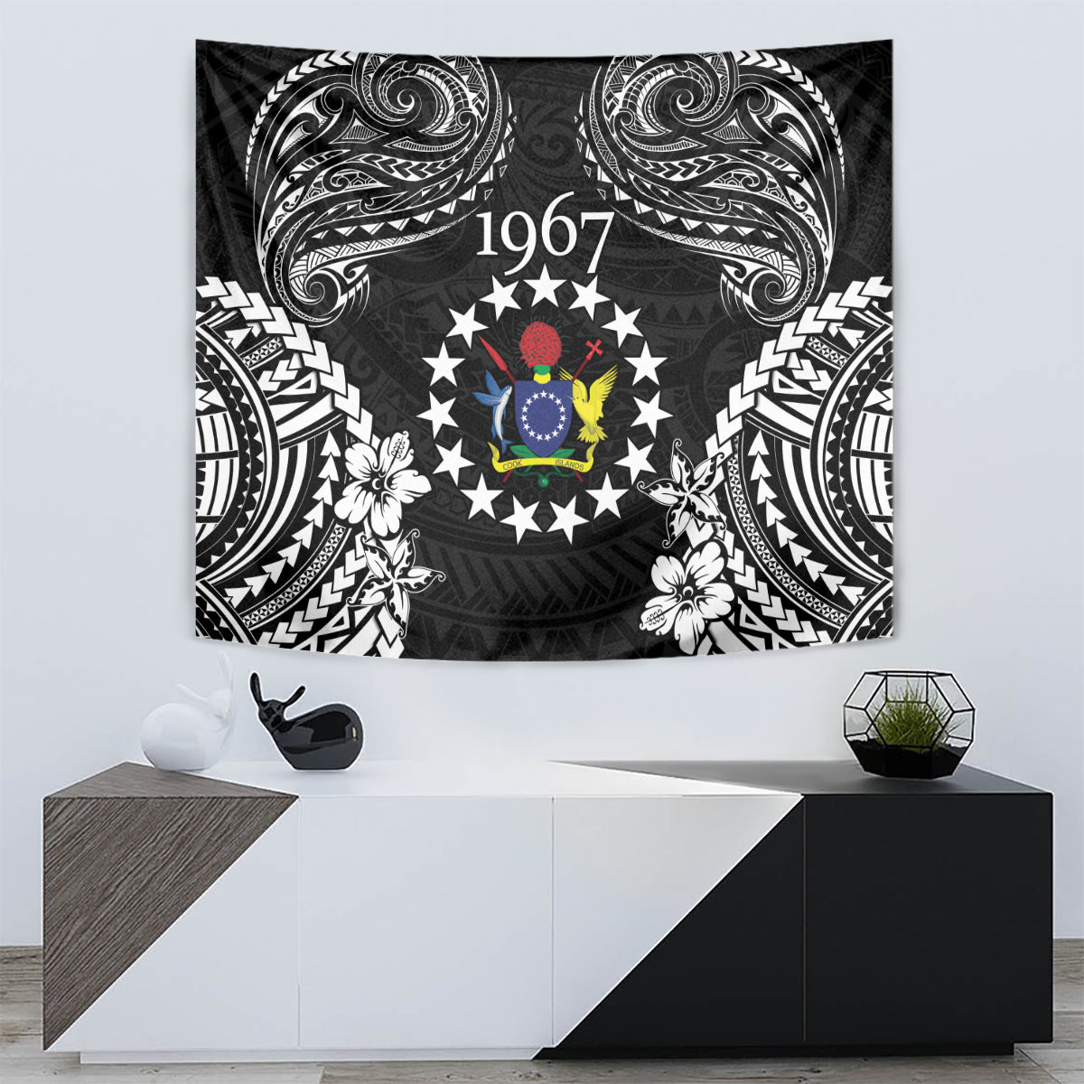 Cook Islands Ra o te Ui Ariki Est 1967 Tapestry LT9 - Polynesian Pride