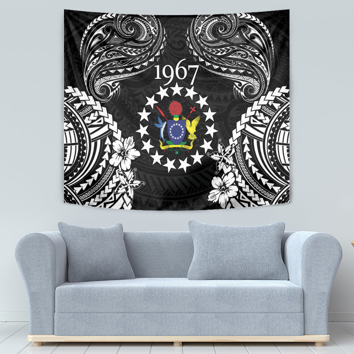 Cook Islands Ra o te Ui Ariki Est 1967 Tapestry LT9 - Polynesian Pride