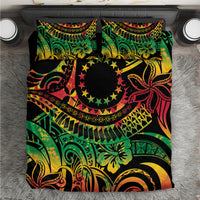 Cook Islands 15 Stars Bedding Set Kuki Airani Polynesian Tribal Wave Tattoo LT9 Reggae - Polynesian Pride