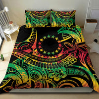 Cook Islands 15 Stars Bedding Set Kuki Airani Polynesian Tribal Wave Tattoo LT9 - Polynesian Pride