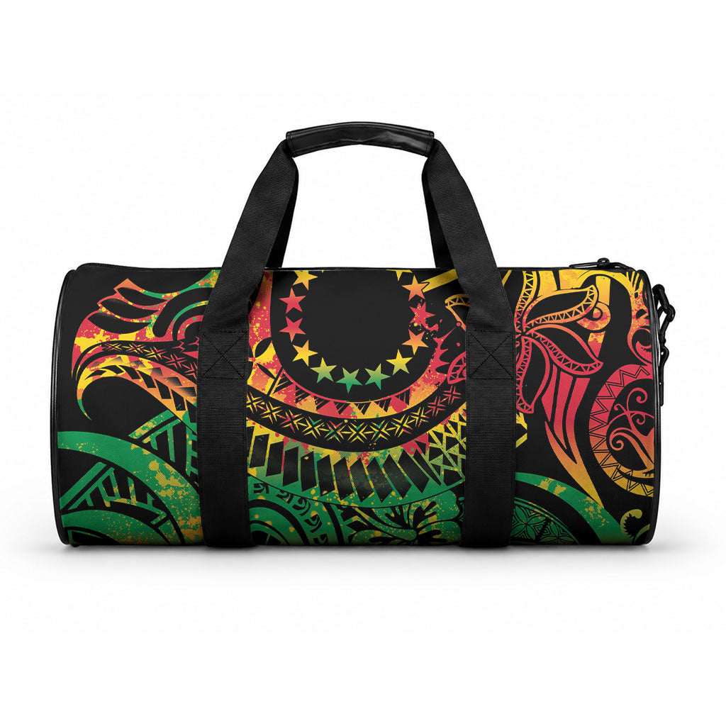 Cook Islands 15 Stars Duffle Bag Kuki Airani Polynesian Tribal Wave Tattoo LT9 One size Reggae - Polynesian Pride