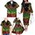 Cook Islands 15 Stars Family Matching Off The Shoulder Long Sleeve Dress and Hawaiian Shirt Kuki Airani Polynesian Tribal Wave Tattoo