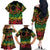 Cook Islands 15 Stars Family Matching Off The Shoulder Long Sleeve Dress and Hawaiian Shirt Kuki Airani Polynesian Tribal Wave Tattoo