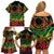 Cook Islands 15 Stars Family Matching Off Shoulder Short Dress and Hawaiian Shirt Kuki Airani Polynesian Tribal Wave Tattoo