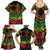 Cook Islands 15 Stars Family Matching Summer Maxi Dress and Hawaiian Shirt Kuki Airani Polynesian Tribal Wave Tattoo