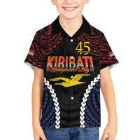 Kiribati 45th Anniversary Independence Day Kid Hawaiian Shirt Since 1979 LT9 Kid Black - Polynesian Pride