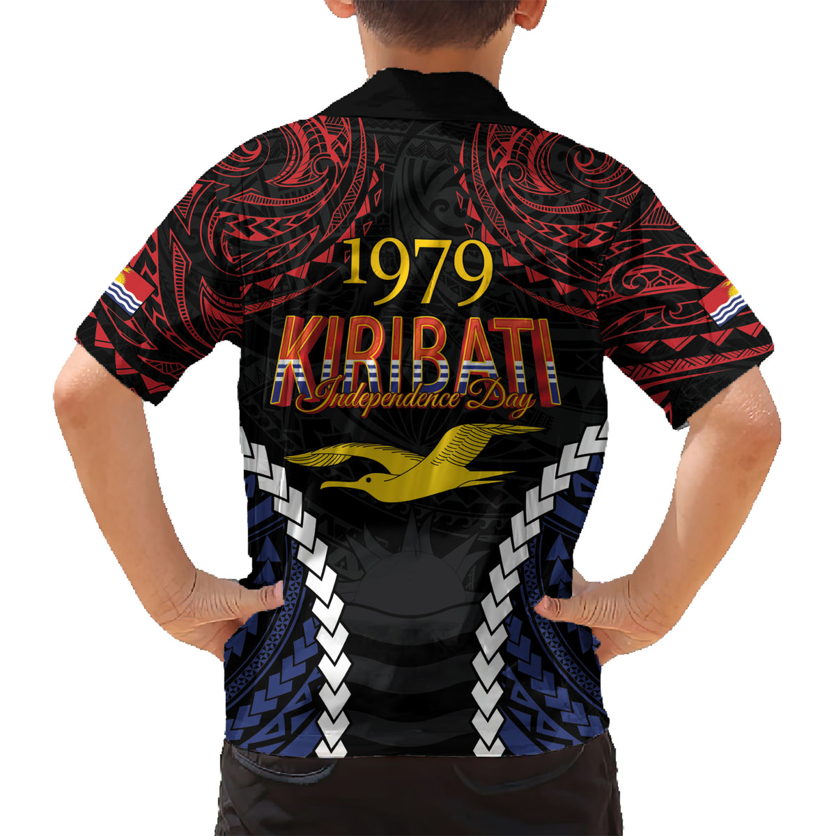 Kiribati 45th Anniversary Independence Day Kid Hawaiian Shirt Since 1979 LT9 - Polynesian Pride