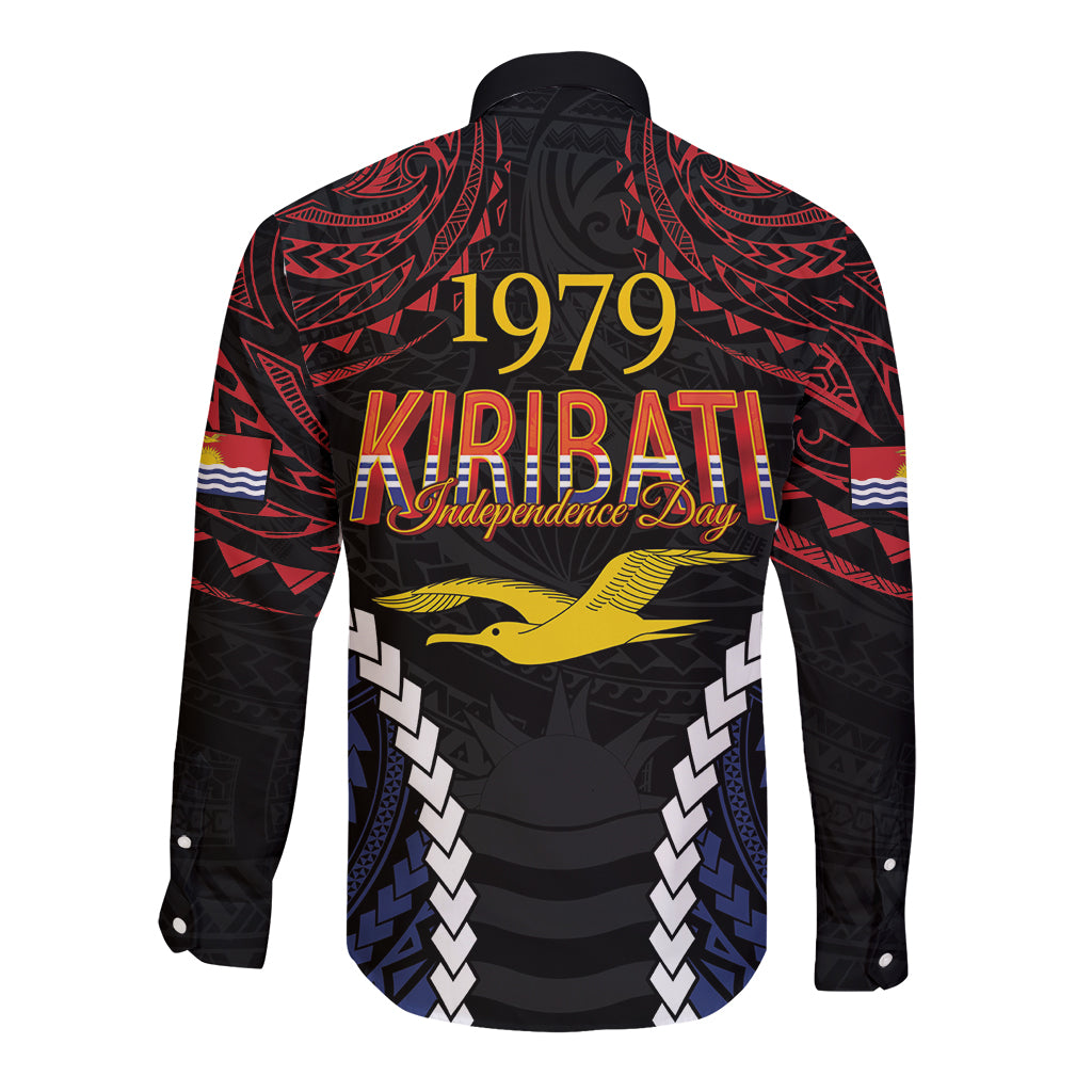 Kiribati 45th Anniversary Independence Day Long Sleeve Button Shirt Since 1979 LT9 - Polynesian Pride