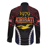 Kiribati 45th Anniversary Independence Day Long Sleeve Button Shirt Since 1979 LT9 - Polynesian Pride