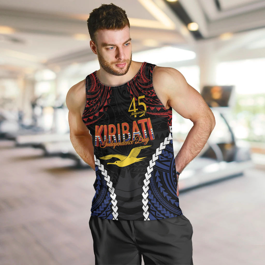 Kiribati 45th Anniversary Independence Day Men Tank Top Since 1979 LT9 Black - Polynesian Pride
