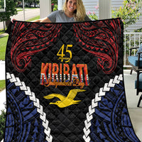 Kiribati 45th Anniversary Independence Day Quilt Since 1979 LT9 Black - Polynesian Pride